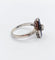 Bague 60.5 Bague marquise Art déco en or blanc 18k, diamant taille ancienne et saphirs synthétiques 58 Facettes A08032