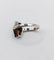 Bague 60.5 Bague marquise Art déco en or blanc 18k, diamant taille ancienne et saphirs synthétiques 58 Facettes A08032