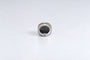Bague 52.5 Bague chevalière bombée en or gris 18k, diamants noirs et saphirs jaunes 58 Facettes LP1957/MLNNB