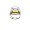 Bague 56 Bague en or blanc 18 carats avec citrine estimée à 9 carats 58 Facettes Bague-0036
