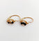 Boucles d'oreilles Dormeuses victoriennes - Boucles d’oreilles en or 18k, diamants taille ancienne et émail noir 58 Facettes A08027