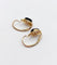 Boucles d'oreilles Dormeuses victoriennes - Boucles d’oreilles en or 18k, diamants taille ancienne et émail noir 58 Facettes A08027