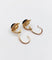 Boucles d'oreilles Dormeuses victoriennes - Boucles d’oreilles en or 18k, diamants taille ancienne et émail noir 58 Facettes A08027