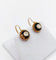 Boucles d'oreilles Dormeuses victoriennes - Boucles d’oreilles en or 18k, diamants taille ancienne et émail noir 58 Facettes A08027