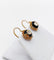 Boucles d'oreilles Dormeuses victoriennes - Boucles d’oreilles en or 18k, diamants taille ancienne et émail noir 58 Facettes A08027