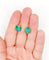 Boucles d'oreilles Dormeuses marguerite en or rose 18k et turquoises, vers 1900 58 Facettes A08026