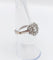 Bague 53 Bague marguerite Art déco en or blanc 18k et diamants taille rose 58 Facettes A08030