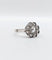 Bague 53 Bague marguerite Art déco en or blanc 18k et diamants taille rose 58 Facettes A08030
