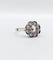Bague 53 Bague marguerite Art déco en or blanc 18k et diamants taille rose 58 Facettes A08030