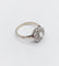 Bague 53 Bague marguerite Art déco en or blanc 18k et diamants taille rose 58 Facettes A08030