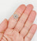 Bague 53 Bague marguerite Art déco en or blanc 18k et diamants taille rose 58 Facettes A08030