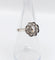 Bague 53 Bague marguerite Art déco en or blanc 18k et diamants taille rose 58 Facettes A08030