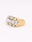Bague 52.5 Bague godronnée vintage en or jaune 18k et diamants 58 Facettes 1142.6