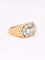 Bague 52.5 Bague godronnée vintage en or jaune 18k et diamants 58 Facettes 1142.6