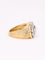 Bague 52.5 Bague godronnée vintage en or jaune 18k et diamants 58 Facettes 1142.6