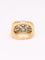 Bague 52.5 Bague godronnée vintage en or jaune 18k et diamants 58 Facettes 1142.6