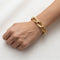 Bracelet Zelman & Friedman - Bracelet vintage en or 14k à maillons allongés 58 Facettes 11241