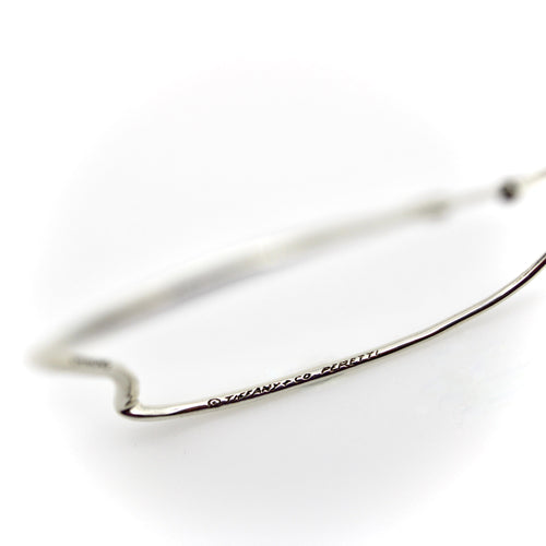 Boucles d'oreilles Tiffany & Co. - Créoles Elsa Peretti Open Heart en argent sterling 58 Facettes