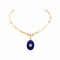 Collier Collier moderniste en or jaune, lapis-lazuli et diamants 58 Facettes 35928