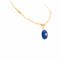 Collier Collier moderniste en or jaune, lapis-lazuli et diamants 58 Facettes 35928
