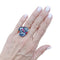 Bague 55 Pomellato - Bague Bahia en or rose 750, topazes bleu London et saphirs roses 58 Facettes 36024