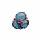 Bague 55 Pomellato - Bague Bahia en or rose 750, topazes bleu London et saphirs roses 58 Facettes 36024