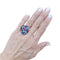 Bague 55 Pomellato - Bague Bahia en or rose 750, topazes bleu London et saphirs roses 58 Facettes 36024