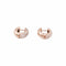 Boucles d'oreilles Wempe - Boucles d’oreilles créoles bombées en or rose 750/000 et diamants 58 Facettes 36044