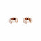 Boucles d'oreilles Wempe - Boucles d’oreilles créoles bombées en or rose 750/000 et diamants 58 Facettes 36044