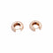 Boucles d'oreilles Wempe - Boucles d’oreilles créoles bombées en or rose 750/000 et diamants 58 Facettes 36044
