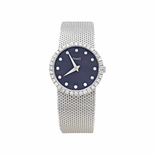 Montre Piaget - Montre dame en or blanc 750 et diamants 58 Facettes 36018
