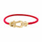 Bracelet Fred - Bracelet Force 10, moyen modèle, semi-pavé, or jaune et diamants 58 Facettes 36043