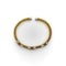 Bracelet Bracelet manchette vintage en or jaune 14 carats, diamants et détails en or blanc 58 Facettes 11243