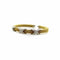 Bracelet Bracelet manchette vintage en or jaune 14 carats, diamants et détails en or blanc 58 Facettes 11243