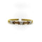 Bracelet Bracelet manchette vintage en or jaune 14 carats, diamants et détails en or blanc 58 Facettes 11243