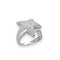 Bague Bague étoile pavée de diamants en or blanc 18k, 0,80 ct, taille 50/51 58 Facettes FB11274