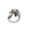Bague Bague étoile pavée de diamants en or blanc 18k, 0,80 ct, taille 50/51 58 Facettes FB11274