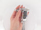 Bague 54 Hermès - Bague Médor en argent 925, pierre de lune et diamants, taille 54 58 Facettes 277602