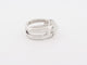 Bague 54 Hermès - Bague Médor en argent 925, pierre de lune et diamants, taille 54 58 Facettes 277602
