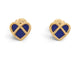 Boucles d'oreilles Poiray - Boucles d’oreilles L’Attrape-Cœur en or jaune 18k, lapis-lazuli 58 Facettes 276939