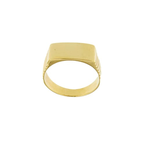 Bague Bague chevalière homme rectangulaire en or jaune 18 ct 58 Facettes 29999