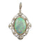 Pendentif Pendentif Art nouveau en or 18K et platine, opale et diamants 58 Facettes Pendentif-001