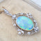 Pendentif Pendentif Art nouveau en or 18K et platine, opale et diamants 58 Facettes Pendentif-001