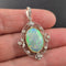 Pendentif Pendentif Art nouveau en or 18K et platine, opale et diamants 58 Facettes Pendentif-001