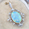 Pendentif Pendentif Art nouveau en or 18K et platine, opale et diamants 58 Facettes Pendentif-001