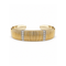 Bracelet Hermès - Bracelet jonc demi-ouvert en or jaune et blanc 18k avec diamants 58 Facettes 50239