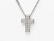 Collier Collier croix en or blanc 18 carats avec diamants, chaîne de 44,5 cm 58 Facettes 33880