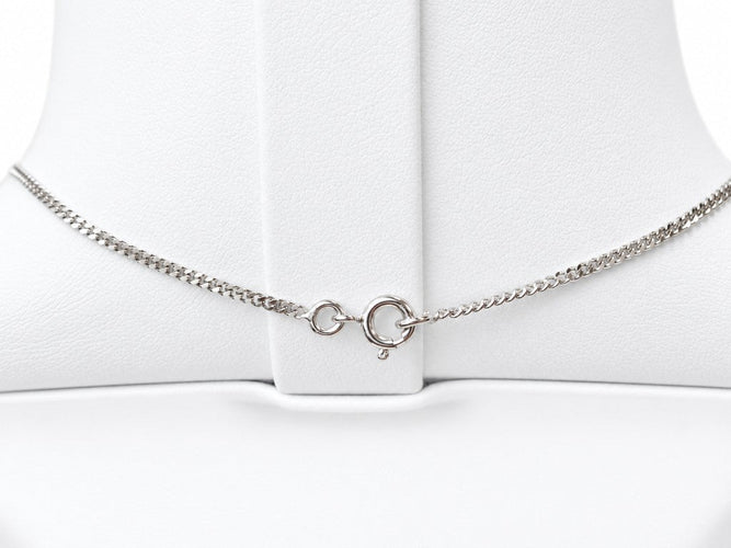 Collier Collier croix en or blanc 18 carats avec diamants, chaîne de 44,5 cm 58 Facettes 33880