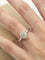 Bague 52 Bague solitaire ovale en or blanc 18k avec diamants 58 Facettes CV-149