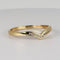 Bague 63 Bague en or jaune 14k en V avec diamants 58 Facettes 2608003